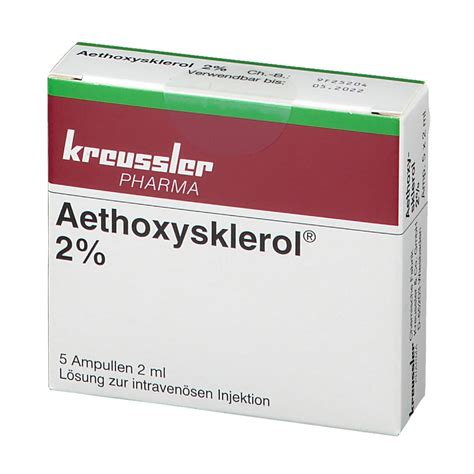 aethoxysklerol 2% 5 amp. (illegal import)