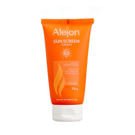 alejon sun screen 50+ spf cream 120 ml