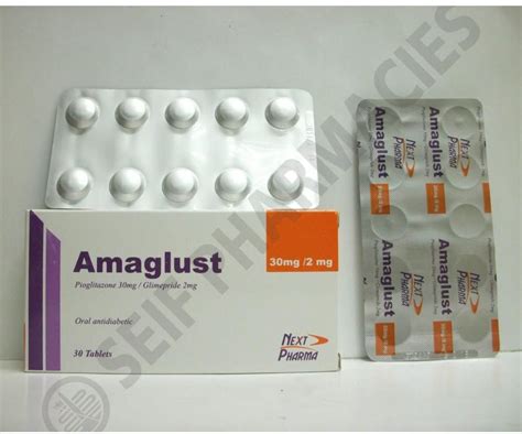 amaglust 2/30 mg 30 scored tab.