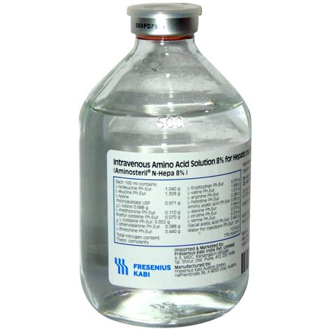 aminosteril n hepa 8% i.v.infusion 500 ml