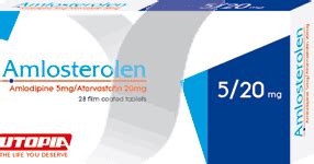 سعر دواء amlosterolen 5/20mg 14 f.c. tab.