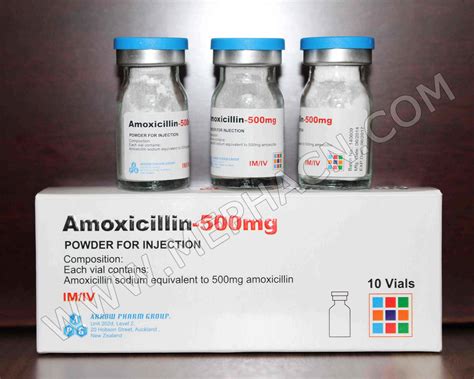 amoxil 500mg vial