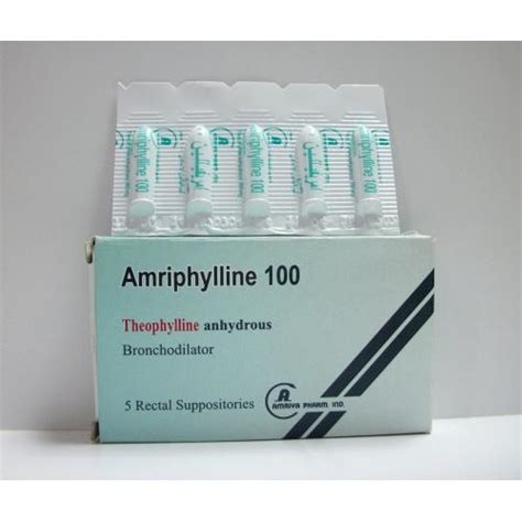 amriphylline 100mg 5 supp.