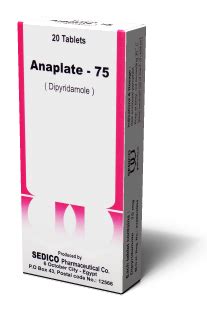 سعر دواء anaplate 75mg 20 sugar coated tab.