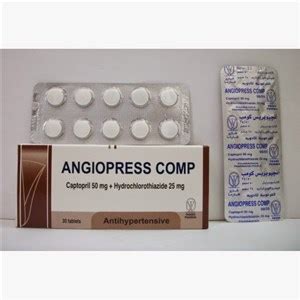 سعر دواء angiopress comp 50/25mg 30 tab.