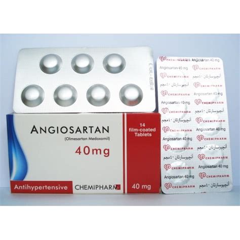 انجيوسارتان 40مجم 14 قرص