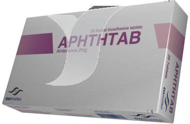 aphthtab 2mg 20 buccal bioadhesive tab.