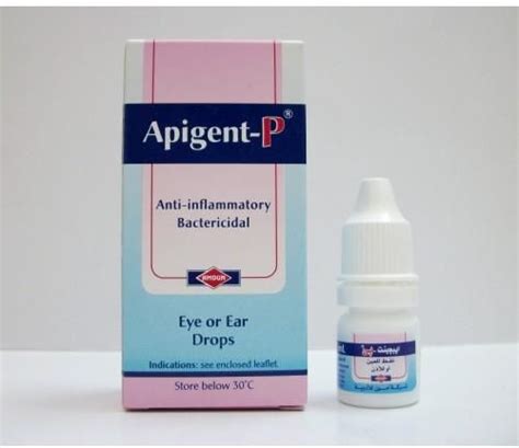 سعر دواء apigent-p eye/ear drops 5 ml
