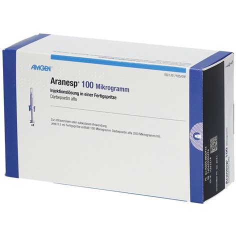 aranesp 100mcg 4 pref. syringe