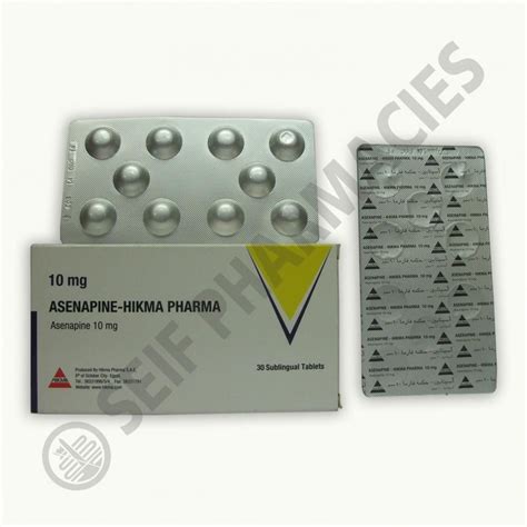 سعر دواء asenapine-hikma 10mg 30 sublingual tabs.