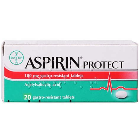 aspirin protect 100 mg 20 gastro-resistant tab.