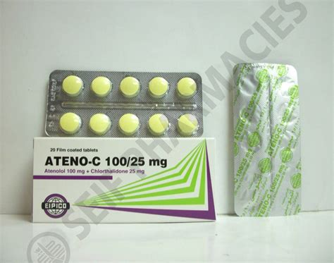 سعر دواء ateno-c 100/25mg 20 tab.