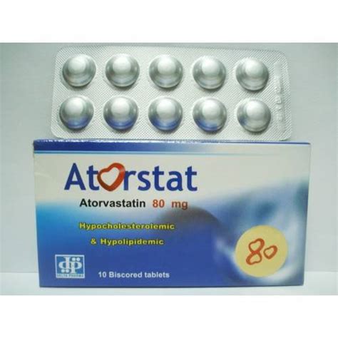 اتورستات 80 مجم 10 اقراص 
