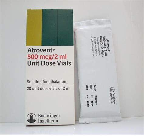 atrovent 500 mcg/2ml 10 unit dose vial.