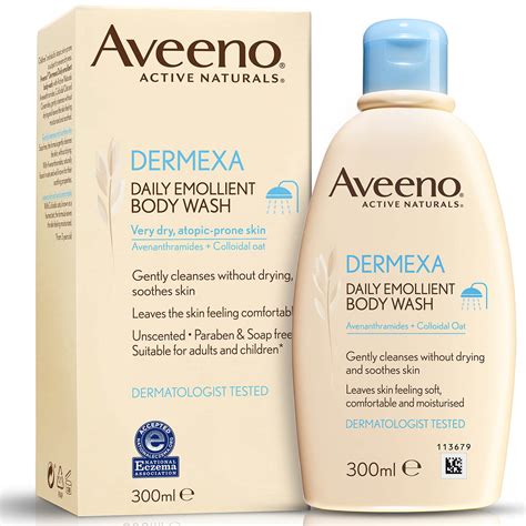 aveeno dermexa daily emollient body wash 280 ml