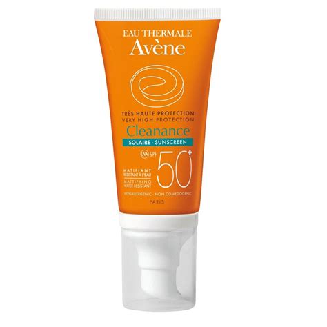 avene cleanance sunscreen spf 50+ 50 ml