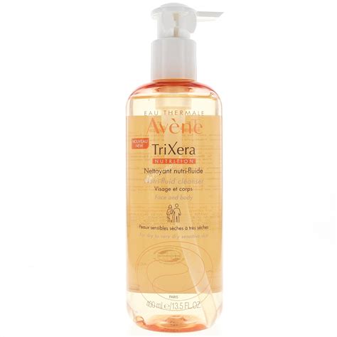 avene trixera nutri-fluid cleanser 400ml