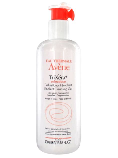 avene trixera+ selectiose emollient cleansing gel 400ml