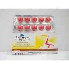 avil retard 75mg 10 tab. (cancelled)