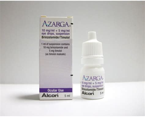 azarga eye drops (ophth. susp.) 5 ml