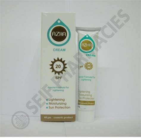 سعر دواء azha cream spf20. 60 gm