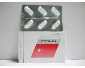 aziwok 250mg 6 caps.