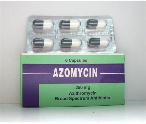 azomycin 250mg 6 caps.