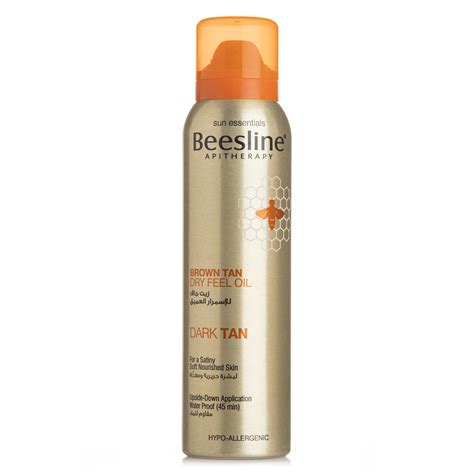beesline brown tan dry feel oil spray 150 ml
