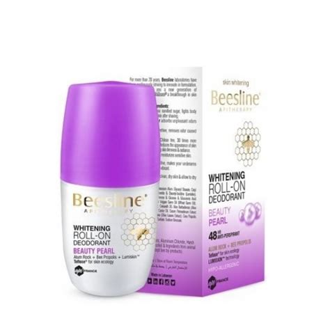 beesline deo whitening beauty pearl roll-on 50 ml