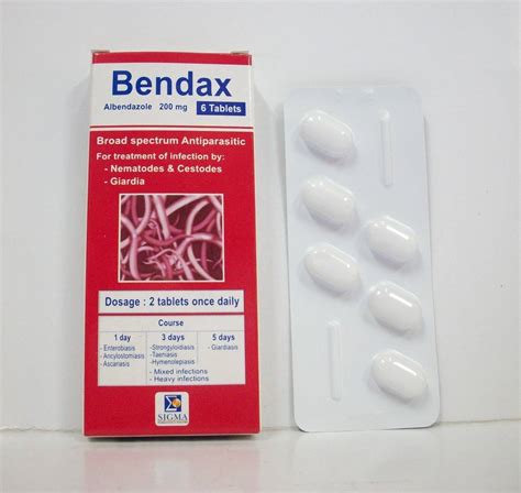 سعر دواء bendax 200 mg 6 tab.