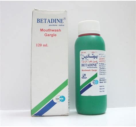 betadine 1% mouth wash & gargle 120 ml
