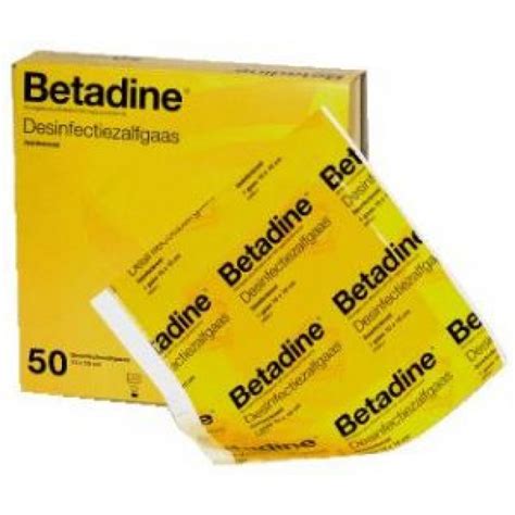 betadine 10% 10 sterile gauze dressing 10*10 cm