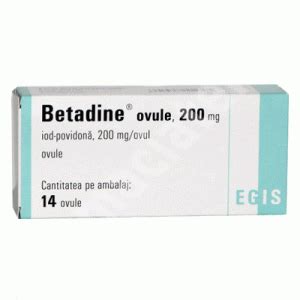 betadine 200mg 14 vaginal ovule