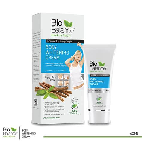 bio balance body whitening cream 60 ml