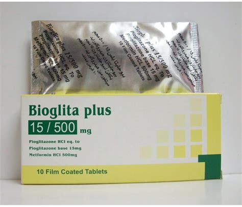 سعر دواء bioglita plus 15/500mg 30 f.c.tab.