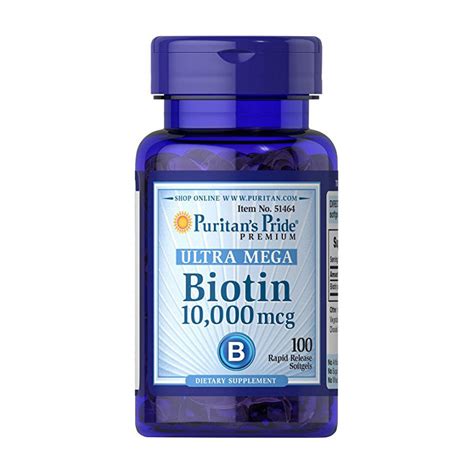 biotin 10 000 mcg 100 softgels (illegal import)