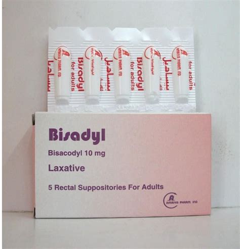 bisadyl 10 mg 5 adults supp.