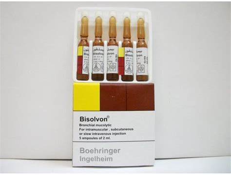 bisolvon 4mg/2ml 5 ampoules