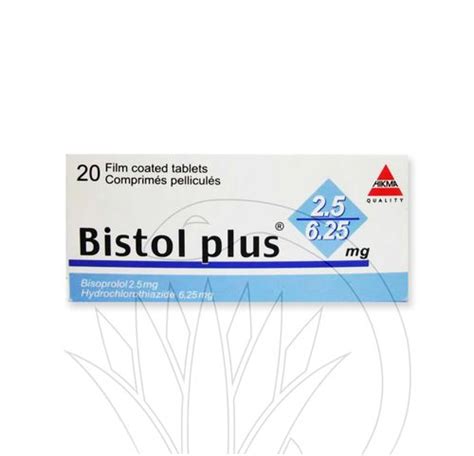 سعر دواء bistol plus 5/6.25mg 20 f.c.tab.