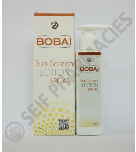 bobai sun screen lotion spf 45 - 120 ml