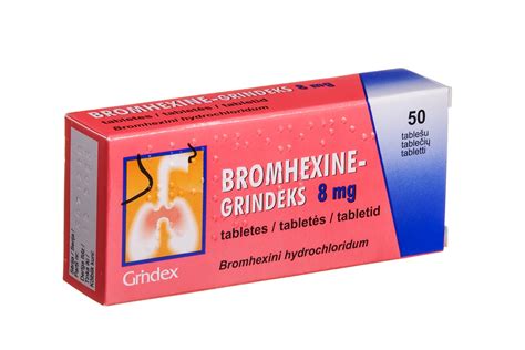 bromhexine 8mg 20 tab.