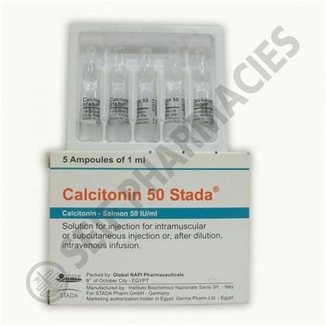 سعر دواء calcitonin stada 50i.u./ml 5 amp.