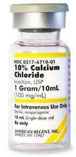 calcium chloride 100mg/ml amp.u.s.p.30
