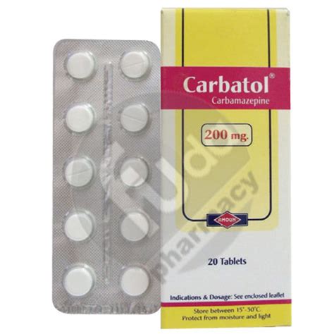 carbatol 200mg 20 tab.