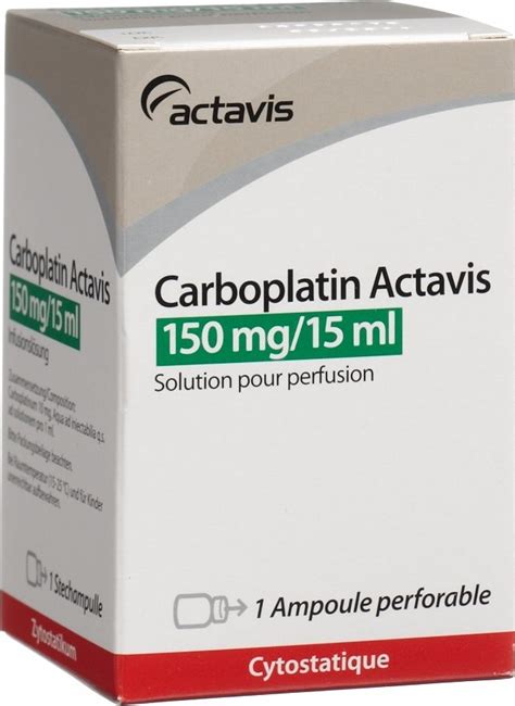 سعر دواء carboplatin (actavis) 150mg vial(n/a)