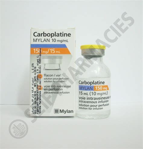 سعر دواء carboplatine mylan 150mg/15ml vial