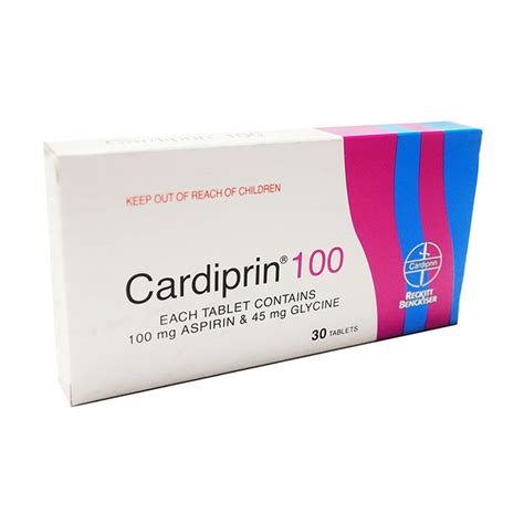cardiprin 100mg 30 enteric coated tab.