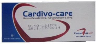 سعر دواء cardivo-care 5/12.5mg 30 f.c.tab.