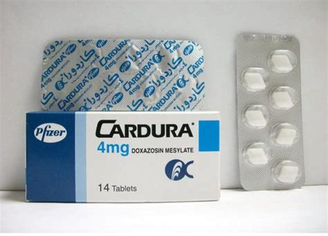 سعر دواء cardura 4 mg 14 tab.