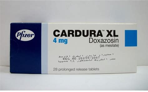 سعر دواء cardura xl 4mg 7 /tab